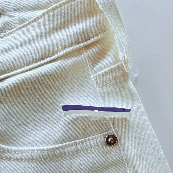 NWT AG Jeans Farrah Ankle Seamless Mid Rise Skinny Ankle Jeans in Ivory Dust 25 - Picture 9 of 16